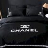 Chanel Logo in Mistic Black Bedding Set