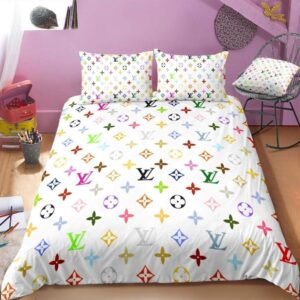 Louis Vuitton Colorful Monogram Comforter Bedding Set