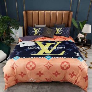 Best Louis Vuitton Full Color Monogram Bedding Set