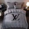 Basic Grey Louis Vuitton Bedding Set