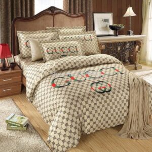 Big Logo Gucci Classic Bedding Set 2