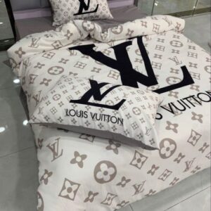 Basic White Monogram Louis Vuitton Bedding Set