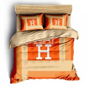 Similar Orange Hermes Bedding Set