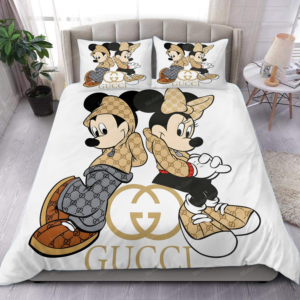 Gucci x Mickey White Background Bedding Set 2
