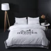 White Paris Hermes Bedding Set