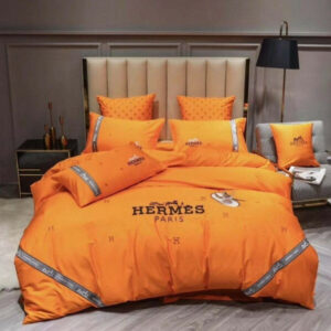Orange Classic Hermes Bedding Set