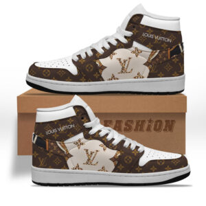 Louis vuitton monogram brown high air jordan sneakers hot 2026 Max06604
