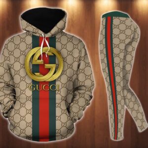 Gucci stripe hoodie leggings luxury brand clothing clothes outfit for women