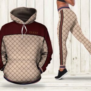 Gucci red hoodie leggings luxury brand clothing clothes outfit for women