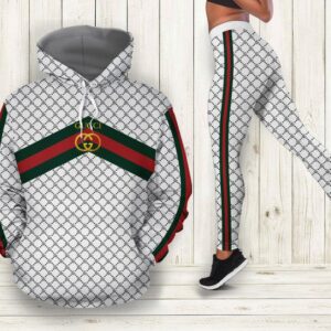 Gucci white hoodie leggings luxury brand clothing clothes outfit for women