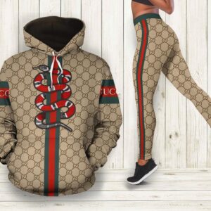 Gucci snake hoodie leggings luxury brand clothing clothes outfit for women
