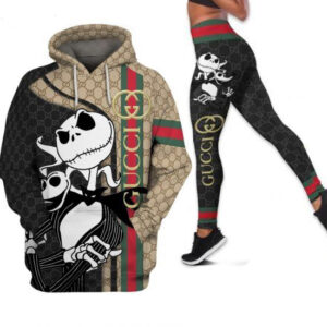 Gucci jack skellington hoodie leggings luxury brand clothing clothes outfit for women disney gifts