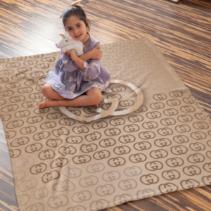 Gucci Golden Luxury Logo Premium Brand Blanket Fleece Home Decor