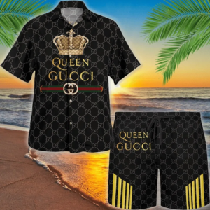 GC Queen Black Premium Hawaii Set Luxury Brand Fashion For Men - TH3200162