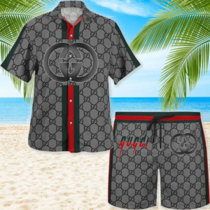 GC Grey Premium Hawaii Set Luxury Brand Fashion For Men - TH3200166