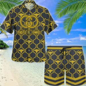GC Bee Black Hawaii Set Luxury Brand Fashion For Men - TH3200170