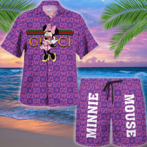 GC Minnie Mouse Disney Purple Hawaii Set Luxury Brand Fashion For Men - TH3200177