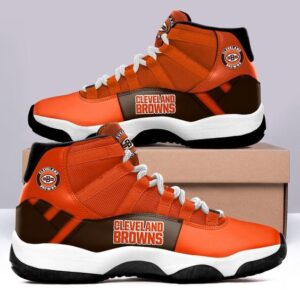 Cleveland browns Air JD11 sneaker gift for fan hot 2026 PEA1012