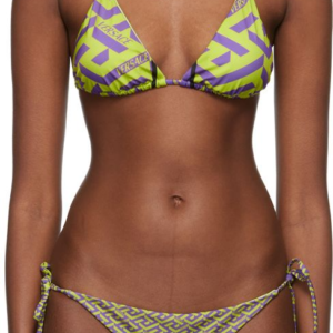 VS Underwear Green Greca Bikini Top - TH3200678