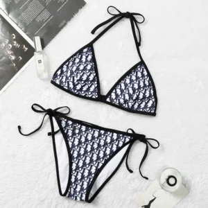DIOR Monogram Black & White Bikini 2 Pc Set M0301023