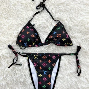 LILY Print Black Multi-colour Bikini 2 Pc Set M0301028