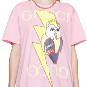 Pink Lightning Bolt Bananya T-Shirt M2112008