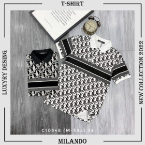 Men’s Polo Shirt 3D – Printed Christian Dior Logo 3D – MLD1075