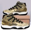 Louis vutton Gold Air Jordan 11 Sneakers Shoes Hot 2026 Gifts For Men Women PEA1026