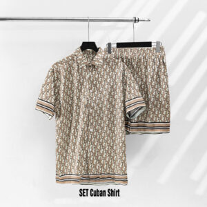 2026 Dior Combo Short Sleeve Button Shirt and Short for men - DN9080508