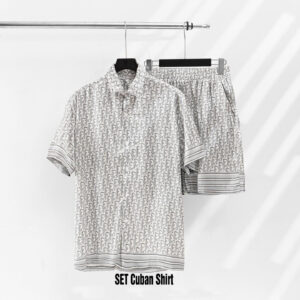 2026 Dior Combo Short Sleeve Button Shirt and Short for men - DN9080509