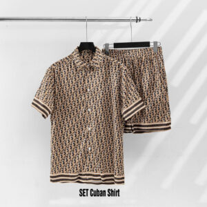 2026 Dior Combo Short Sleeve Button Shirt and Short for men - DN9080510