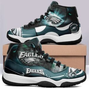 Philadelphia Eagles Air JD 11 Shoes PEA1005