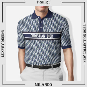 Men’s Polo Shirt 3D – Printed Christian Dior Logo 3D – MLD1079
