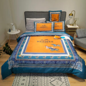 "H" Classic Blue Bedding Set 2