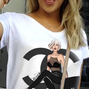 Sexy Girl Chanel Hot Brand Luxury Limited Edition T- Shirt-PM0148546