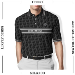 Men’s Polo Shirt 3D – Printed Christian Dior Logo 3D – AF00657