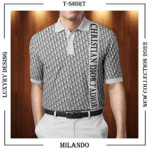 Men’s Polo Shirt 3D – Printed Christian Dior Logo 3D – AF00665