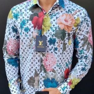 Limited LV Long Sleeve Button Shirt for Men Hot 2025 LI1132