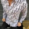 Limited Dior Long Sleeve Button Shirt for Men Hot 2025 LIDL1038.1