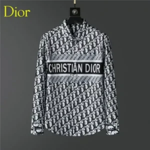 Limited Dior Long Sleeve Button Shirt for Men Hot 2025 LIDL1042