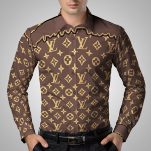 Limited LV Long Sleeve Button Shirt for Men Hot 2025 LNT000020498