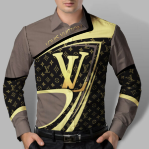 Limited LV Long Sleeve Button Shirt for Men Hot 2025 LNT000020500