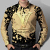 Limited LV Long Sleeve Button Shirt for Men Hot 2025 LNT000020524