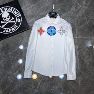 Limited LV Long Sleeve Button Shirt for Men Hot 2025 LTV1026