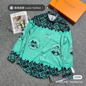 Limited LV Long Sleeve Button Shirt for Men Hot 2025 LTV1040
