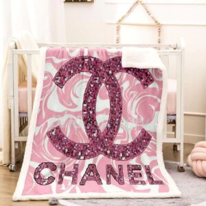 Chanel Pinky Luxury Brand Premium Blanket Fleece Home Decor LVT00264