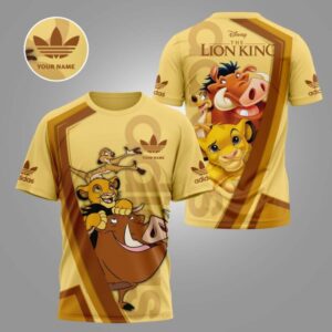 Adidas Lion King Luxury Custom Name Tshirt DN609563