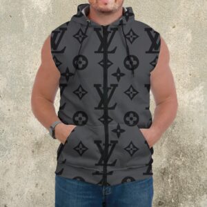 Premium Louis Vuitton Sleeveless Zip Hoodie For Men - DN9060701
