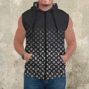 Premium Louis Vuitton Sleeveless Zip Hoodie For Men - DN9060703