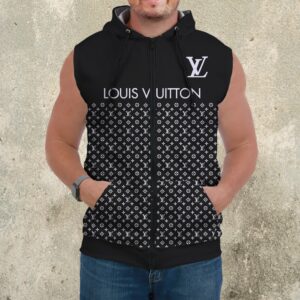 Premium Louis Vuitton Sleeveless Zip Hoodie For Men - DN9060710